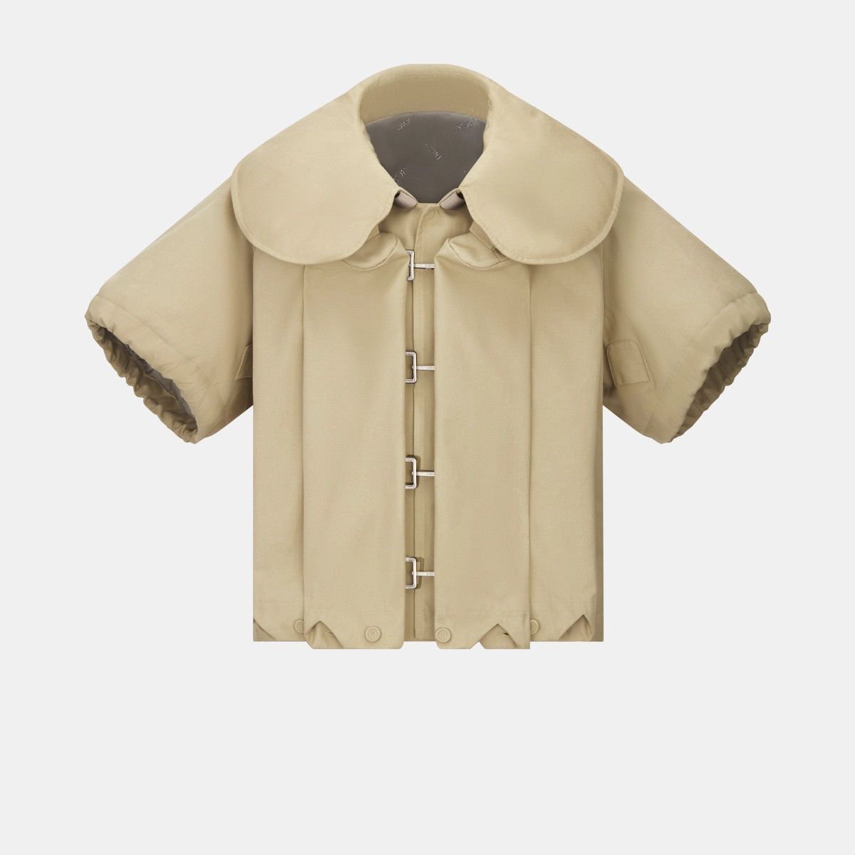 Dior o1w1db11024 Short Sleeved Blouson in Beige Size US XS / EU 42 / 0 - 6 Thumbnail