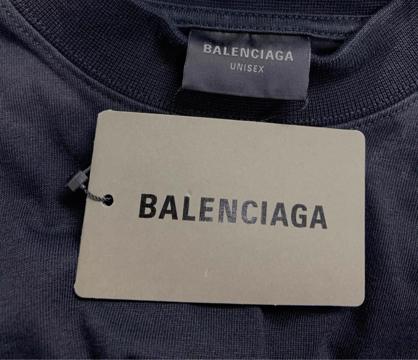 Balenciaga Balenciaga unisex oversized logo crew short black T-shirt 1 Size S / US 4 / IT 40 - 4 Thumbnail