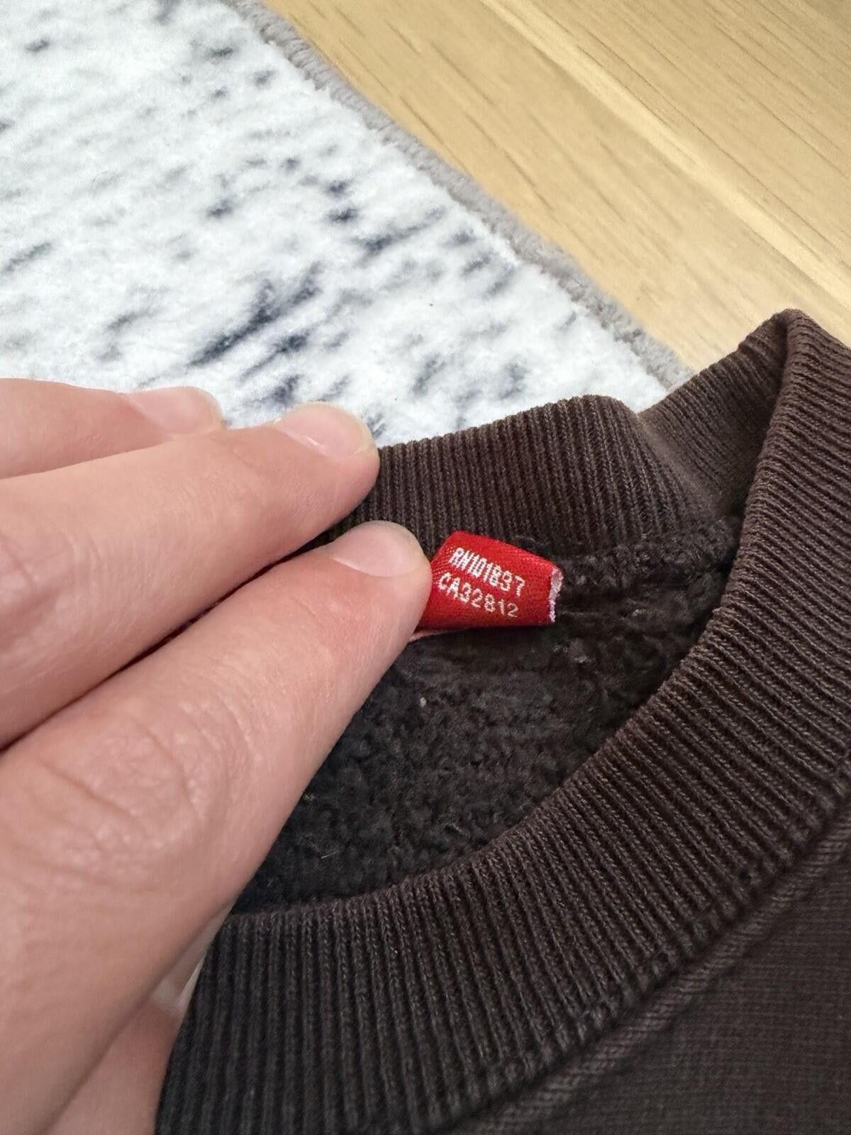 Supreme Supreme Box Logo Crewneck (2003) Brown Size US XL / EU 56 / 4 - 7 Thumbnail