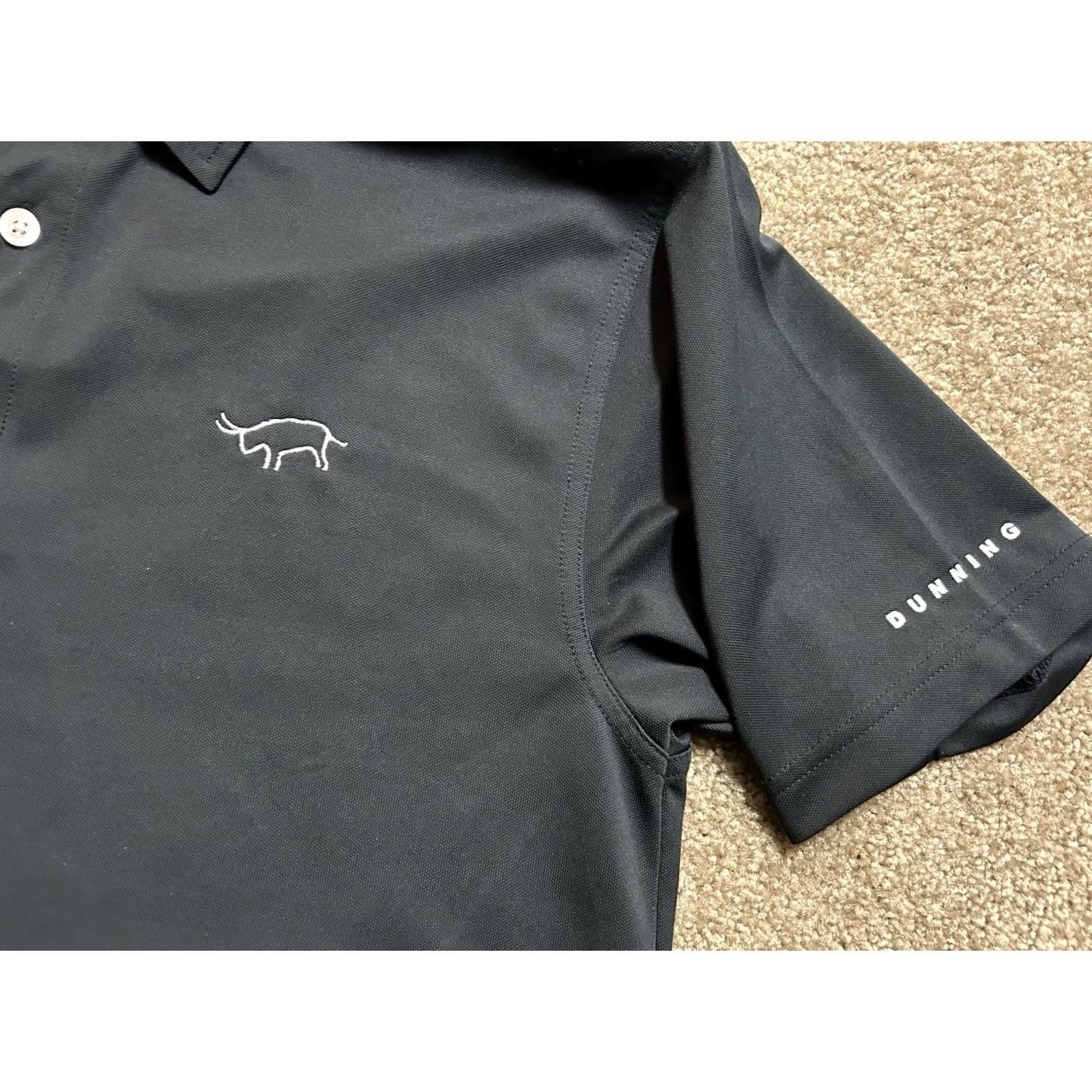 Vintage VINTAGE? Gozzer Lake And Golf Club Dunning Polo Short Sleeve Black M Men Shirt Golf Spellout Size US M / EU 48-50 / 2 - 3 Thumbnail