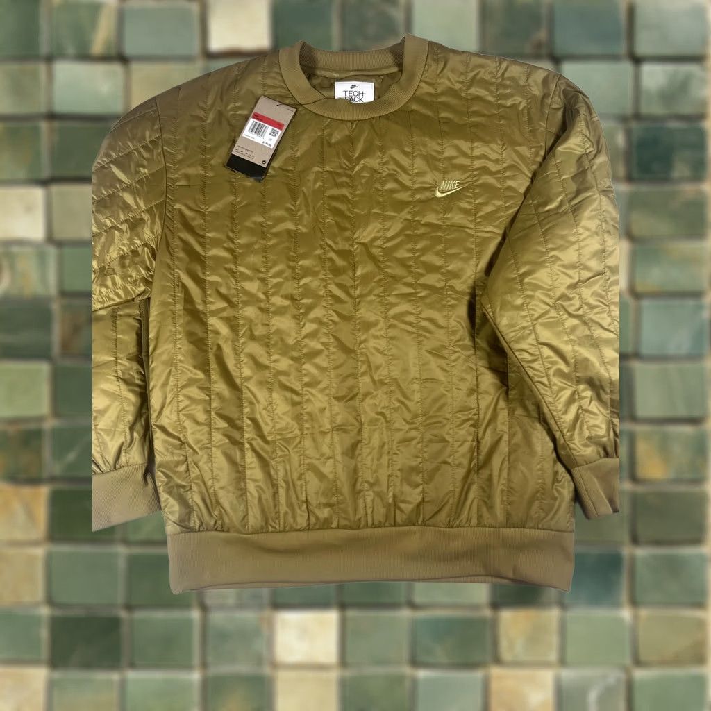 Nike Nike Tech Pack Therma-FIT Sweatshirt Mens Large Green Quilted DQ4302-382 Size US L / EU 52-54 / 3 - 1 Thumbnail
