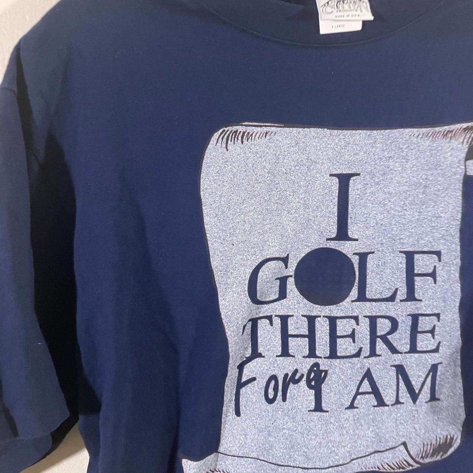 Vintage Vintage 90s I Golf Therefore I Am Funny Graphic T-shirt Size US XL / EU 56 / 4 - 3 Thumbnail