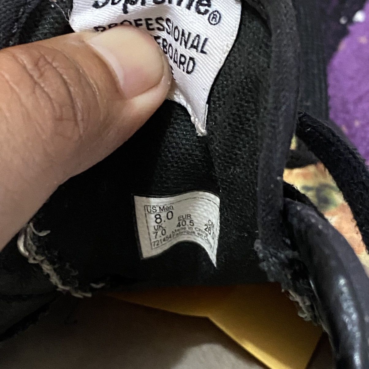 Supreme × Vans Vans Supreme Jean Paul Gaultier Era Pro Black Floral Size US 7 / EU 40 - 6 Thumbnail