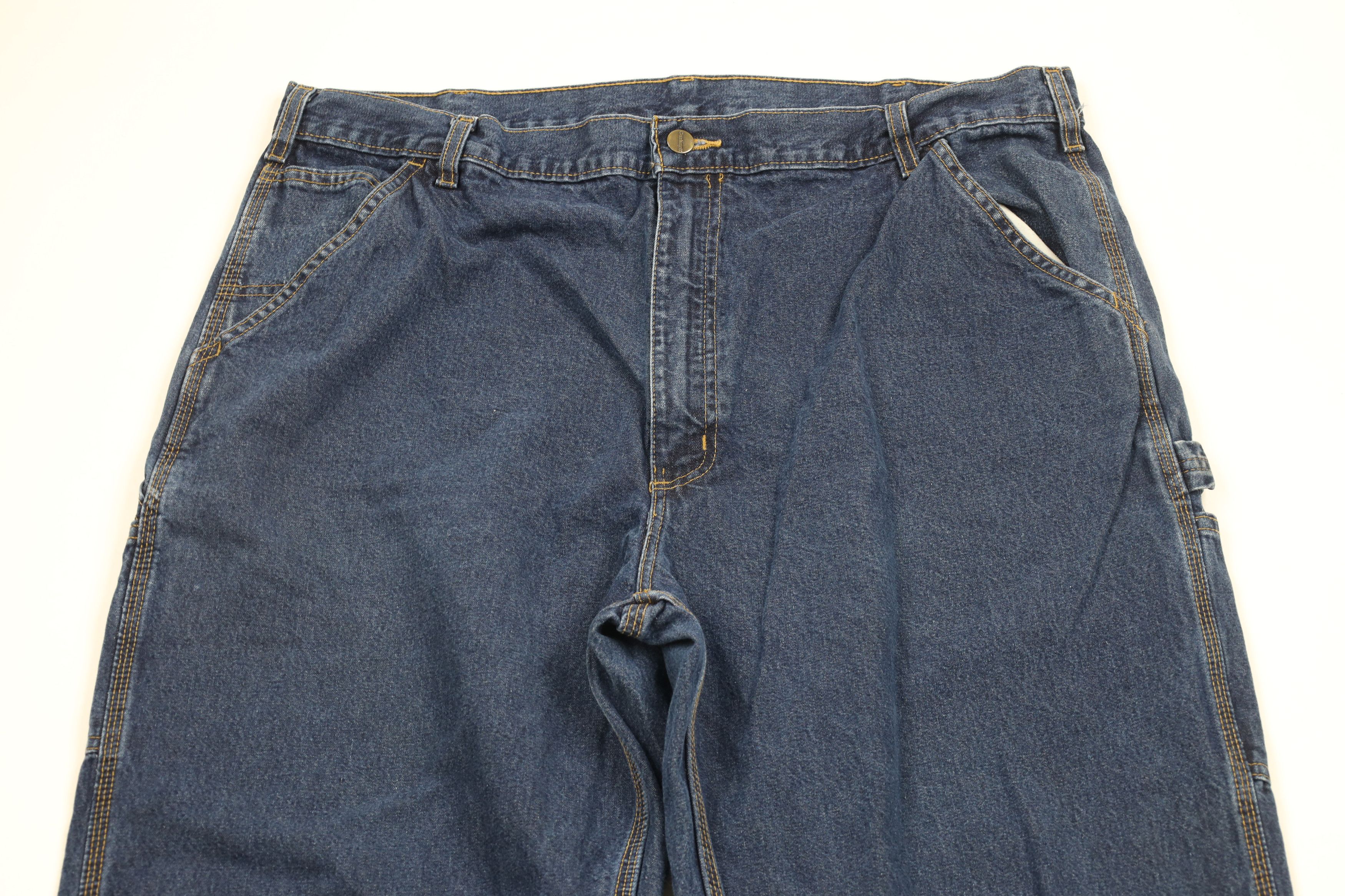 Carhartt × Vintage Vintage Y2K 2004 Carhartt Spell Out Wide Leg Dungaree Jeans Size US 40 / EU 56 - 2 Thumbnail