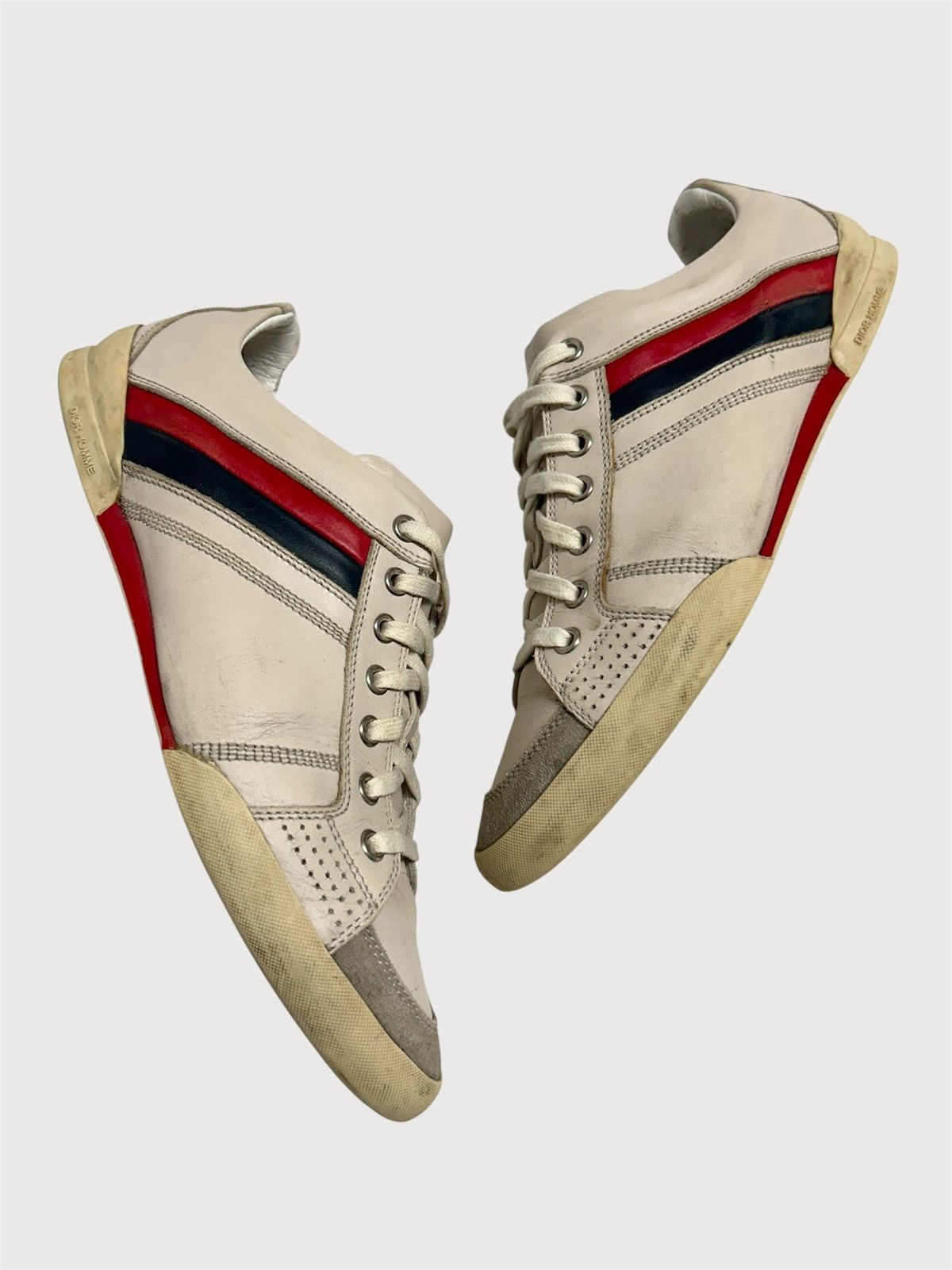 Dior 2007 B18 Leather Sneakers Size US 6 / EU 39 - 2 Thumbnail