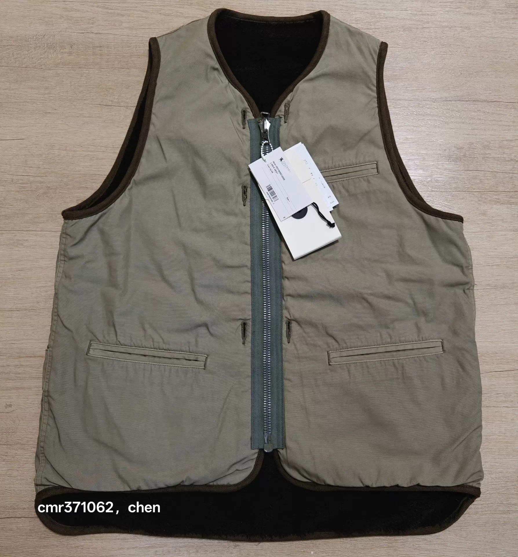 Visvim VISVIM 21 LINER VEST MILITARY OLIVE 1 DISTRESSED DOUBLE-SIDED Size US S / EU 44-46 / 1 - 1 Thumbnail
