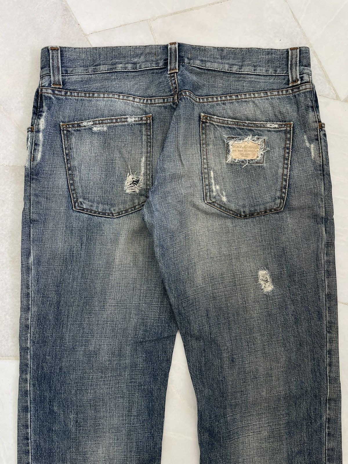 Dolce & Gabbana Rare💥Vintage Dolce & Gabbana Distressed Jeans Size US 34 / EU 50 - 5 Thumbnail
