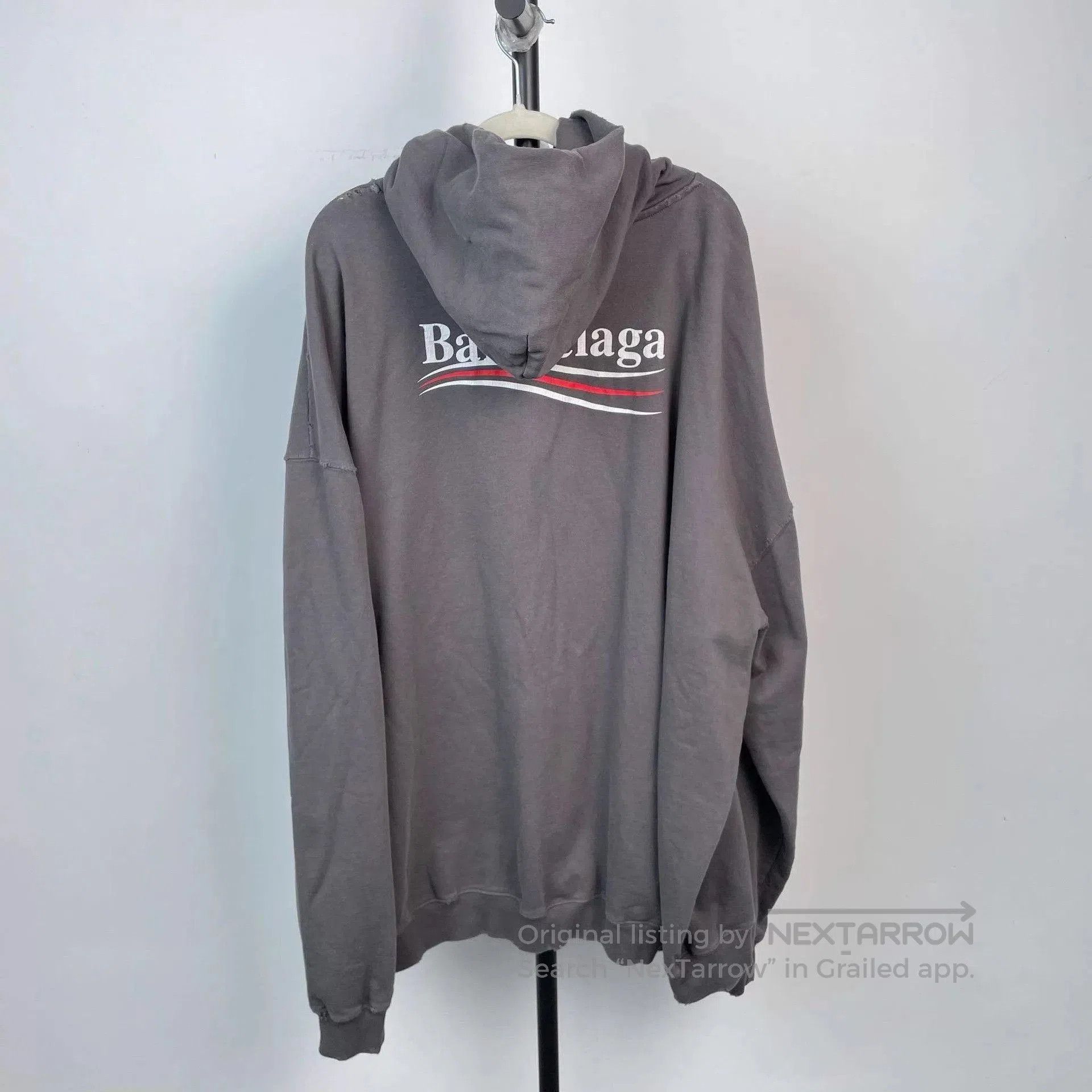 Balenciaga Oversized Black Hoodie with Front Pocket. Size US XL / EU 56 / 4 - 2 Thumbnail