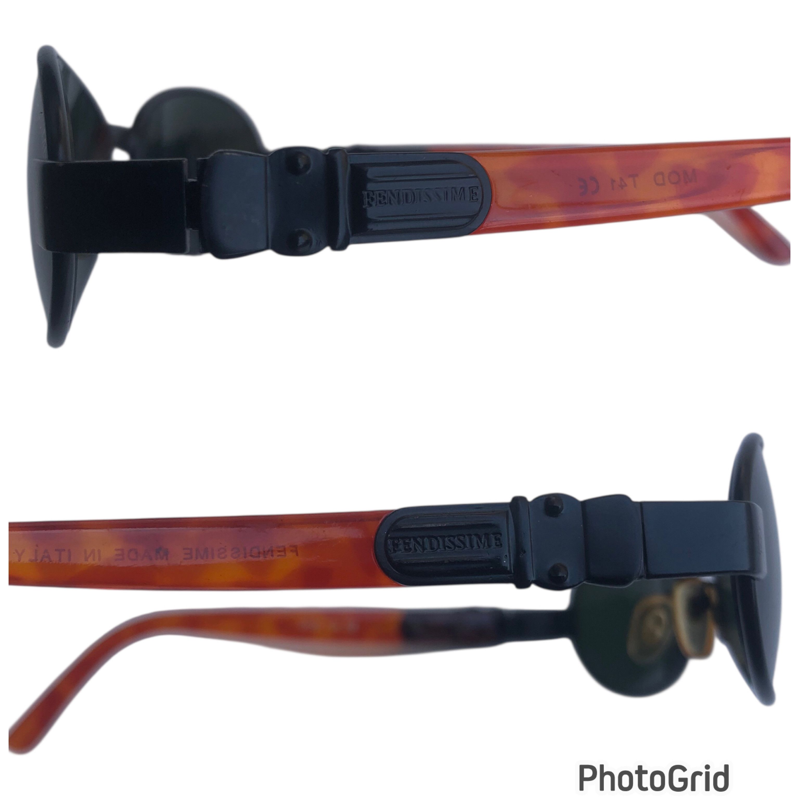 Fendi 🔥Vintage FENDISSIME by FENDI Mod.T41 Oval Gorpcore Eyewear Size ONE SIZE - 8 Thumbnail