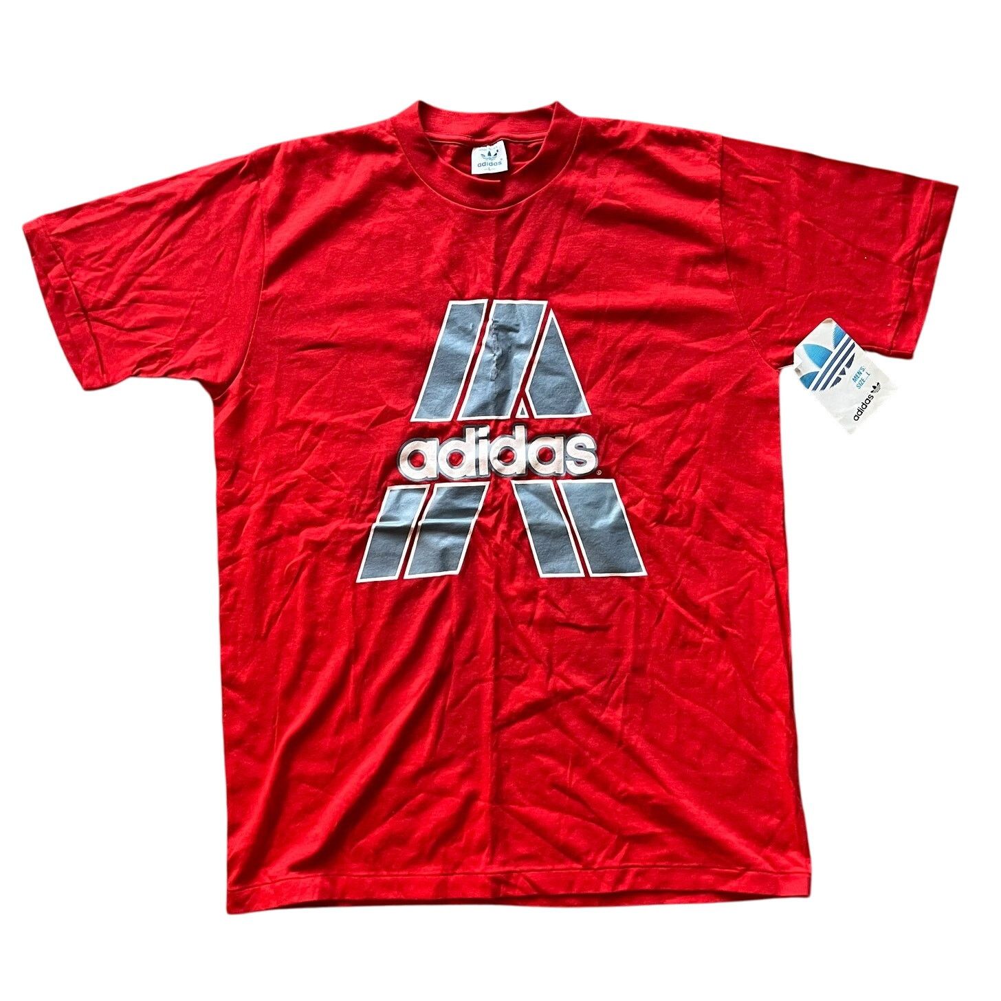 Adidas Rare Archive 80s Adidas T Shirt Single Stitch NWT Mens Large Size US L / EU 52-54 / 3 - 1 Thumbnail