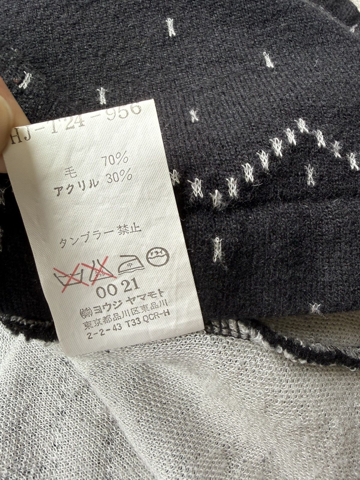 Yohji Yamamoto Yohji Yamamoto POUR HOMME 04AW Black Nordic Sweater Size US M / EU 48-50 / 2 - 10 Thumbnail