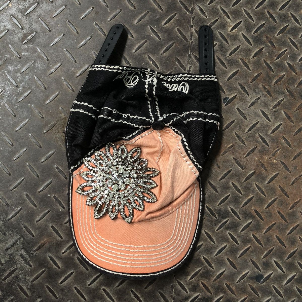 Japanese Brand Vintage Olive Pique Sunflowers Gothic Y2K Hat Size ONE SIZE - 2 Thumbnail
