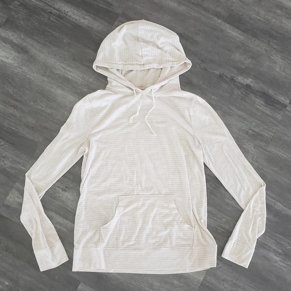 Old Navy White Beige Striped Old Navy Hoodie Size XS / US 0-2 / IT 36-38 - 1 Thumbnail
