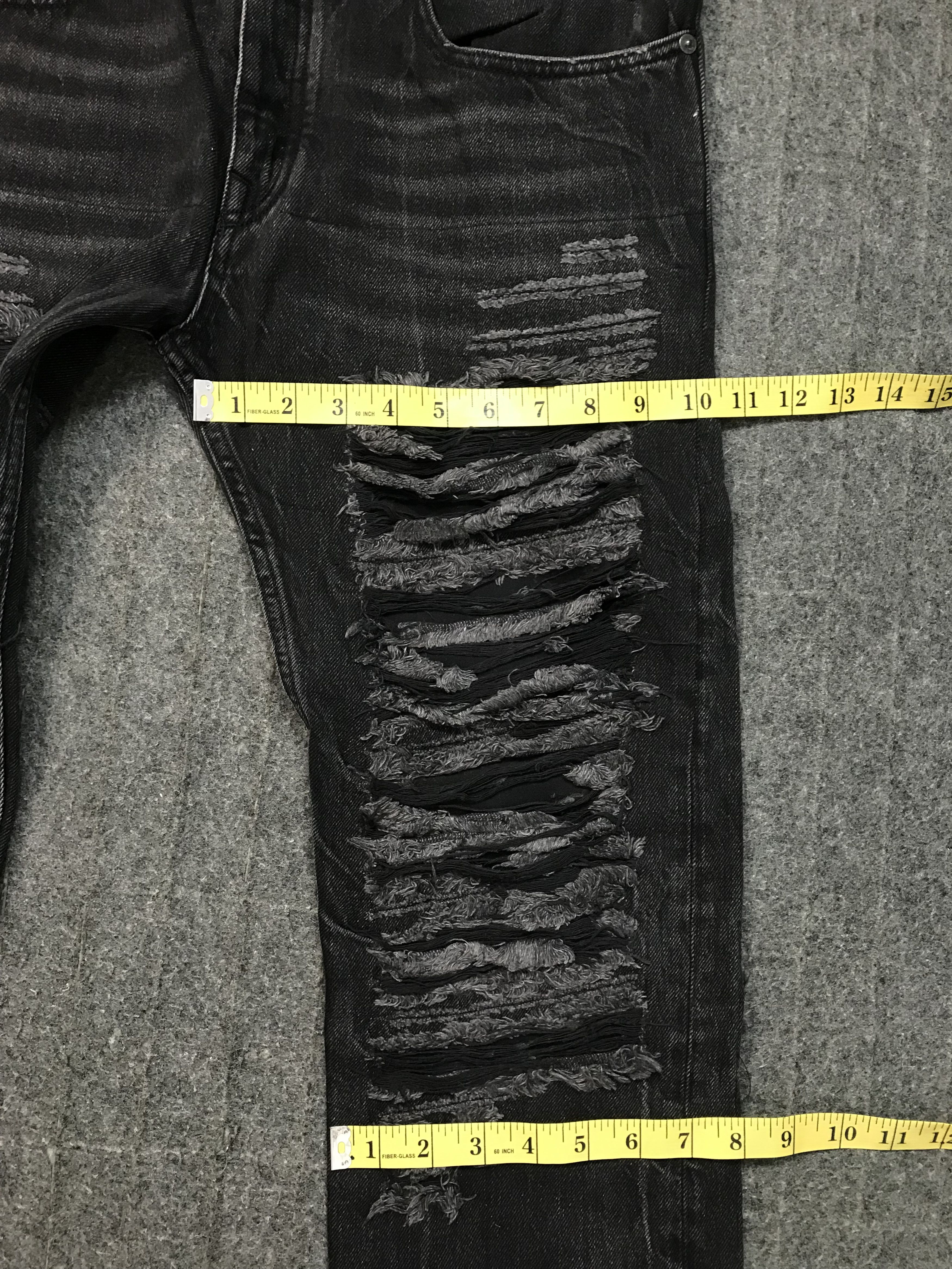 Diesel Diesel Black Gold Denim Black Distressed Denim Skinny Cut Size US 34 / EU 50 - 15 Thumbnail