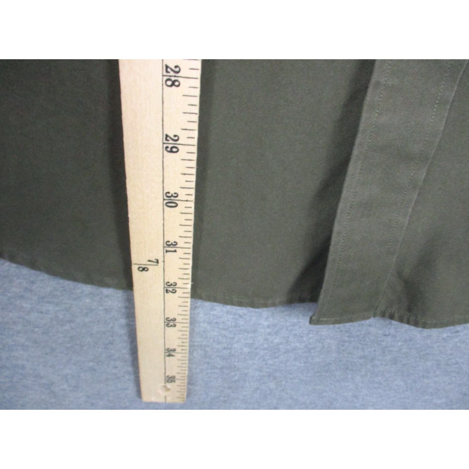 Denime VINTAGE Turnbury Shirt Mens XL Green Denim Heavyweight Hong Kong Shirt Mens XL Green Denim Heavyweight Hong Kong Size US XL / EU 56 / 4 - 4 Thumbnail