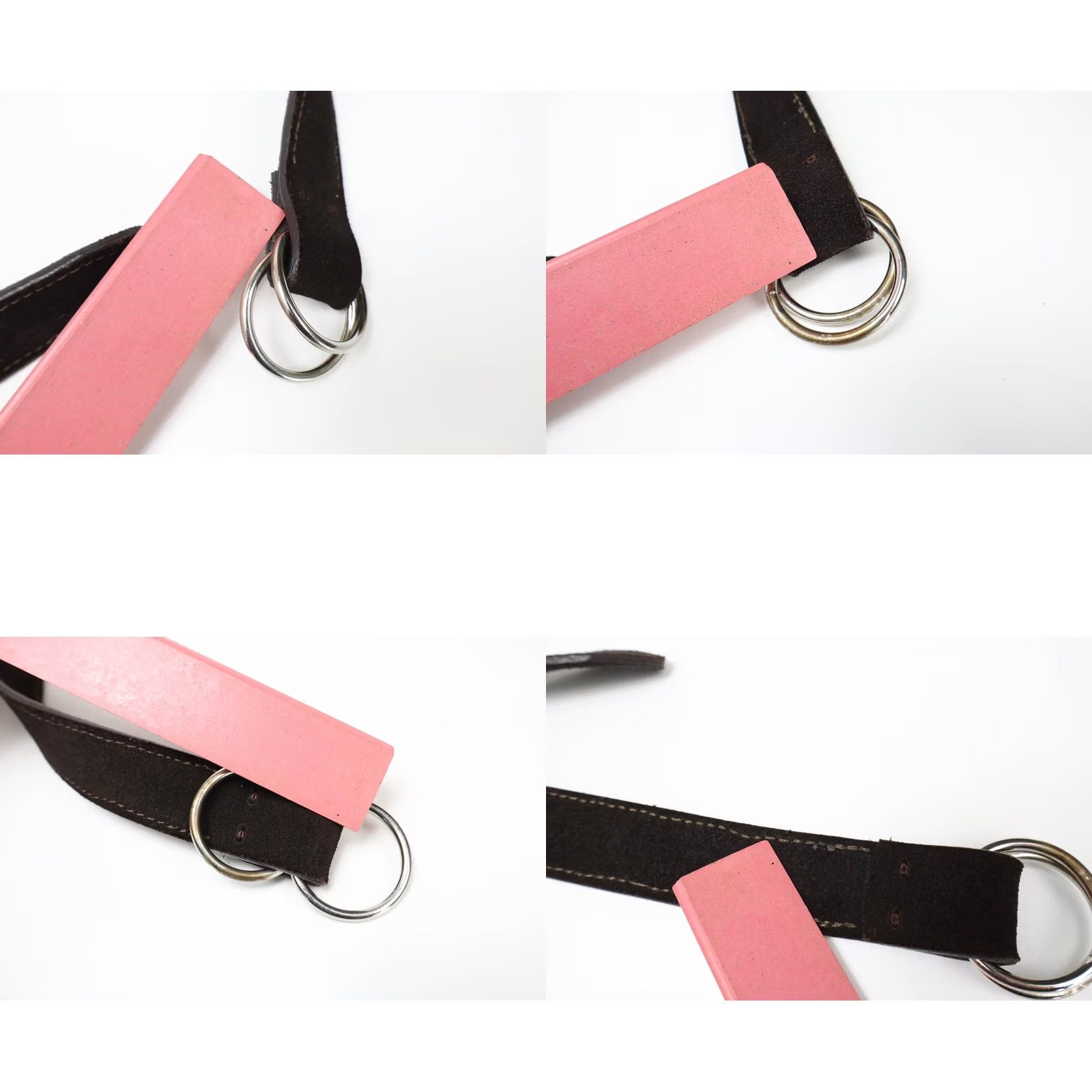 Suitsupply SUITSUPPLY Belt Women's 95/38 Brown Suede Ring Buckle Waist Size ONE SIZE - 8 Thumbnail