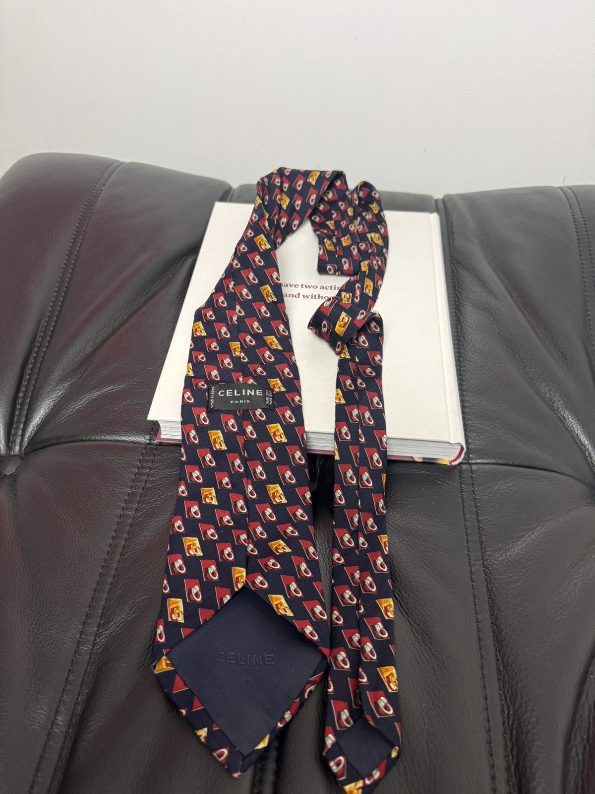 Celine Vintage Celine Paris luxury silk tie designer high end rare Size ONE SIZE - 2 Thumbnail
