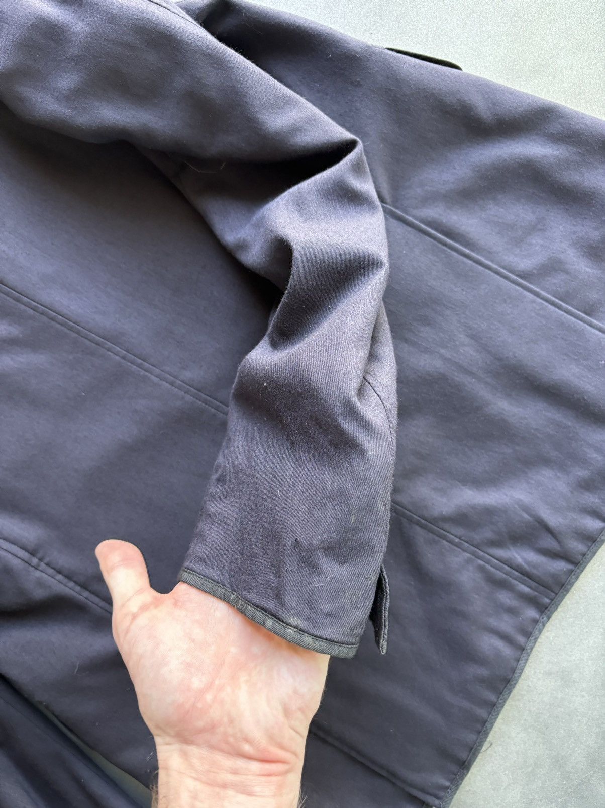 Designer × Dries Van Noten Dries Van Noten Blazer Shop Coat Chore Jacket Cashmere Silk Size 48S - 10 Thumbnail