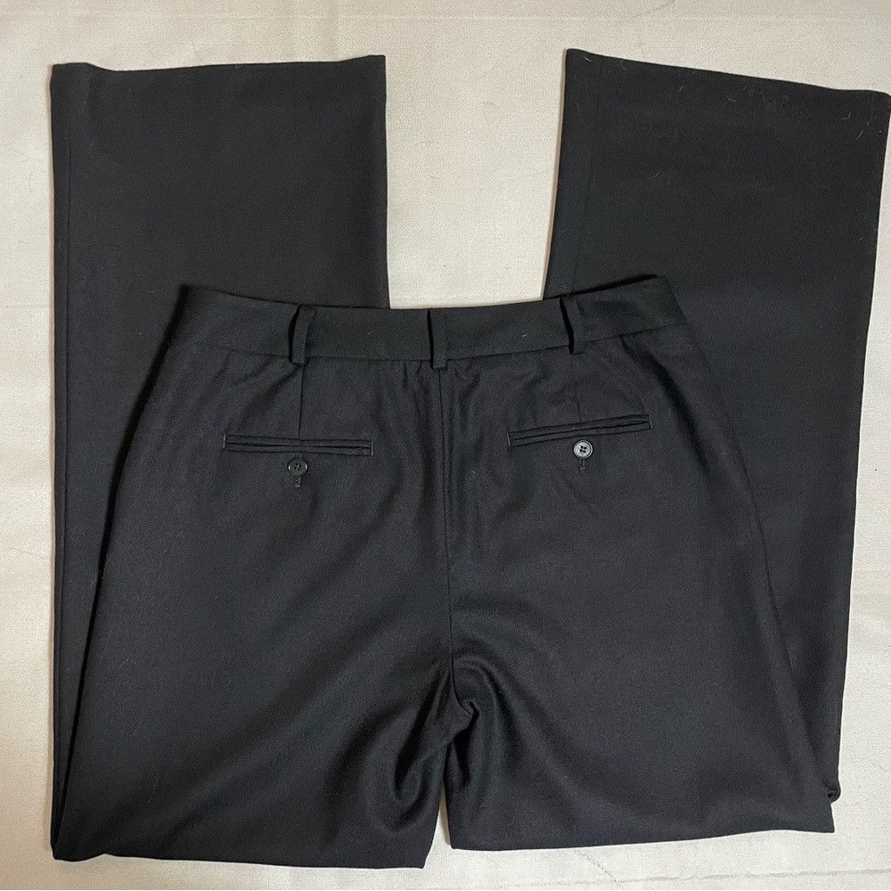 Talbots Talbots Heritage Wool Black Straight Leg Pants Size 10 Size 32" / US 10 / IT 46 - 4 Thumbnail