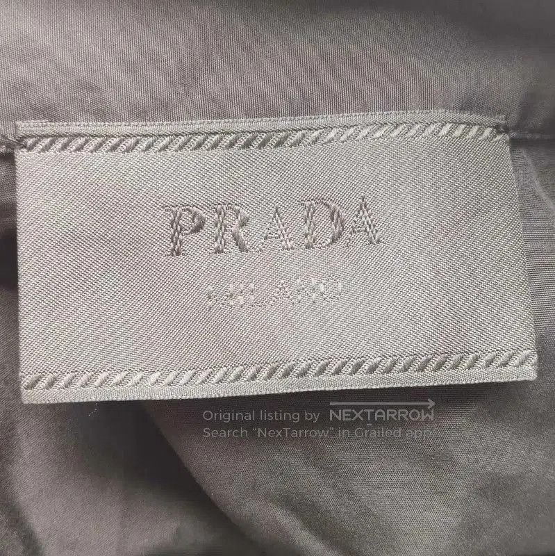 Prada Prada Black Cotton Logo Print Short Sleeve Shirt. Size US S / EU 44-46 / 1 - 5 Thumbnail