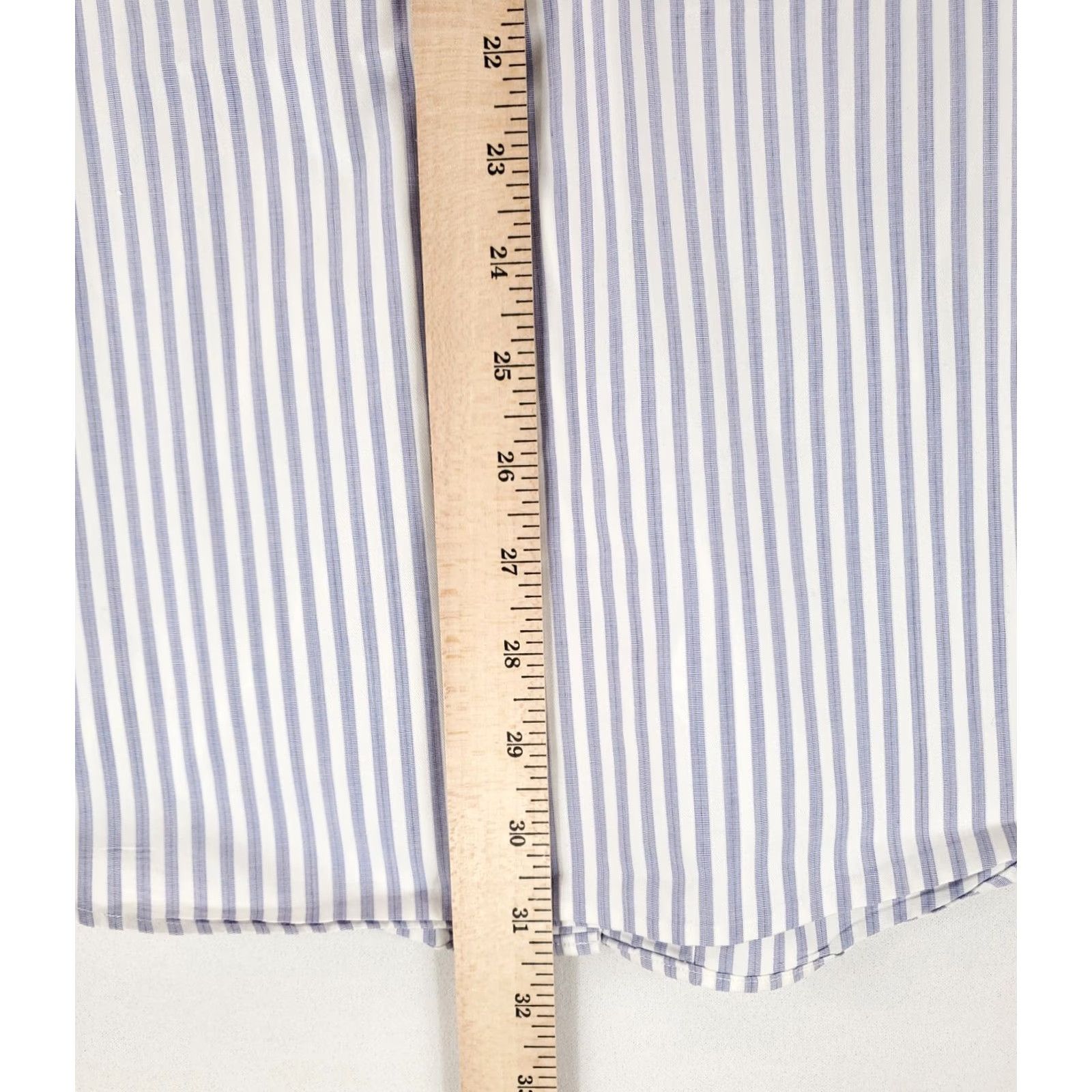 Brooks Brothers Brooks Brothers Shirt Button-Up Blue White Striped Mens L 16.5-35 Regular Long Sleeve Size US L / EU 52-54 / 3 - 6 Thumbnail