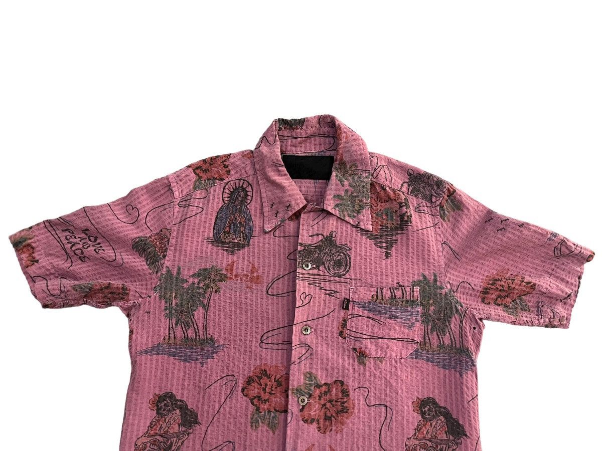 Vintage Roen Mastermind Japan Love and Peace full Pic shirt