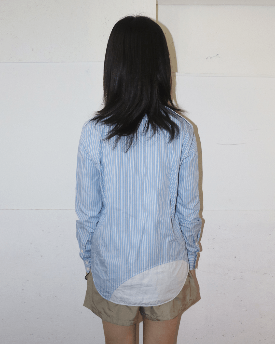 Celine Celine by Phoebe Philo Stripe Mixed Fabric Shirt Size XS / US 0-2 / IT 36-38 - 3 Thumbnail