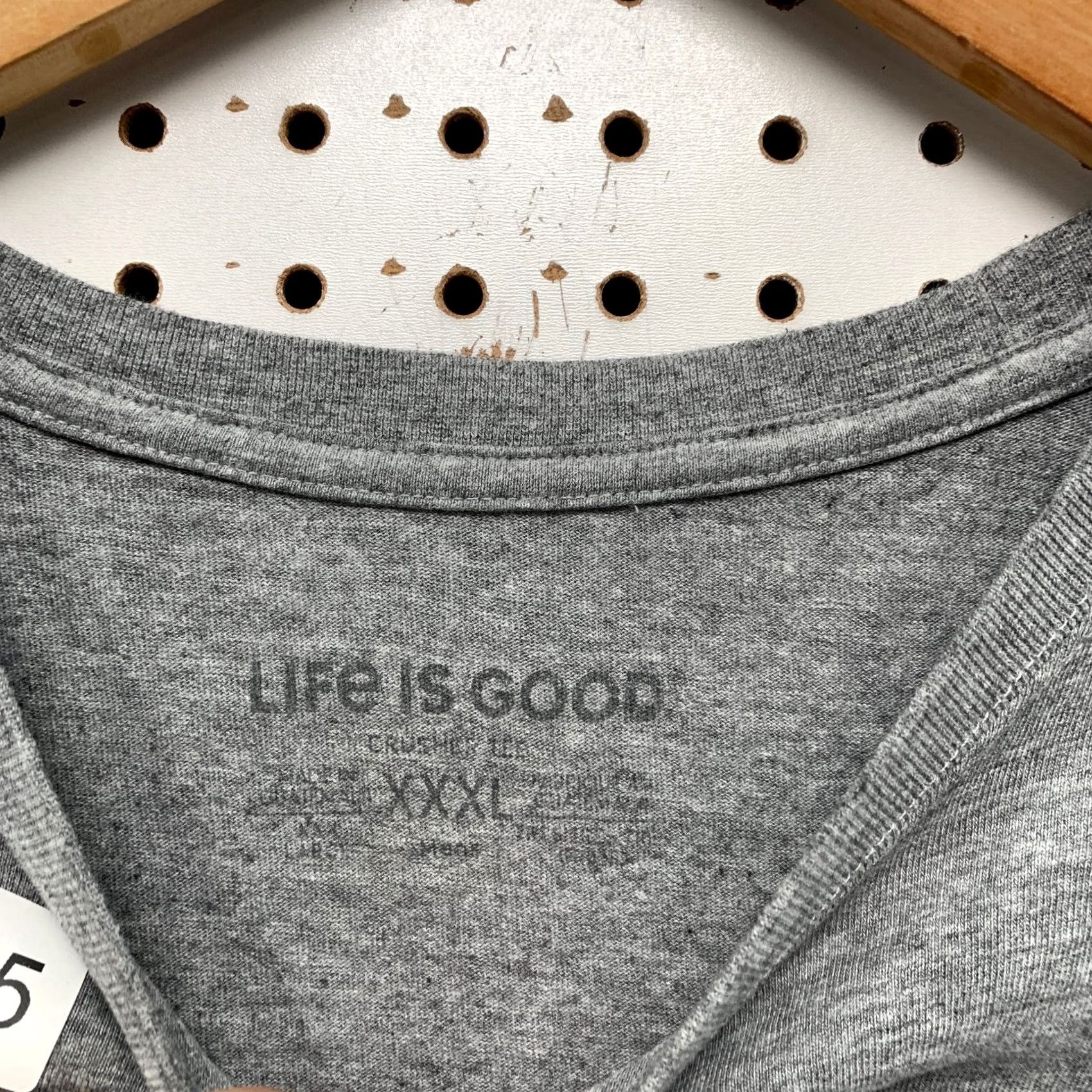 Life is Good Life is Good Crusher Tee Shirt Mens 3XL Gray Hammock Outdoor Short Sleeve Size US XXL / EU 58 / 5 - 3 Thumbnail