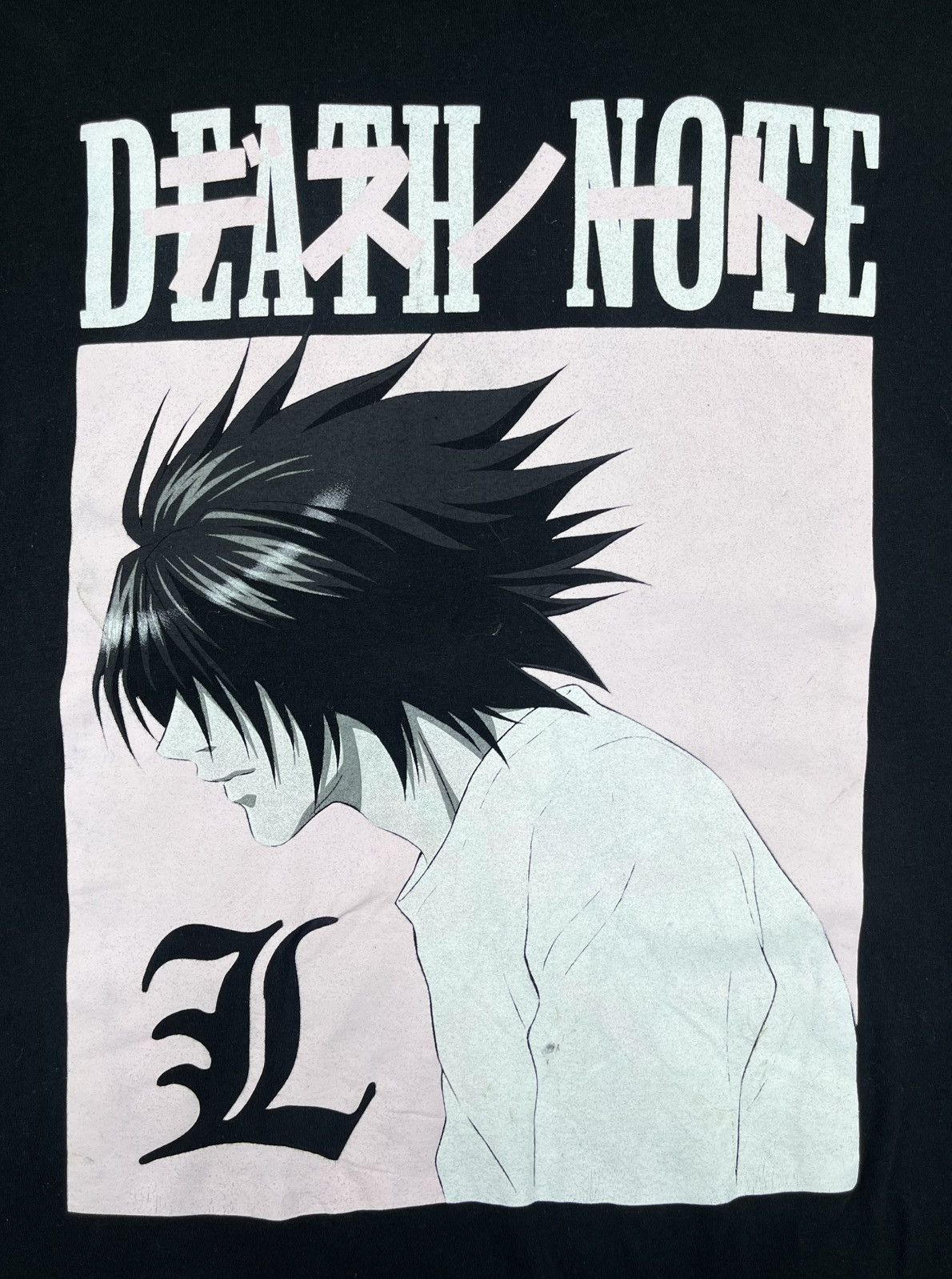 Anime DEATH NOTE L LAWLIET ANIME TEE Size US L / EU 52-54 / 3 - 2 Thumbnail