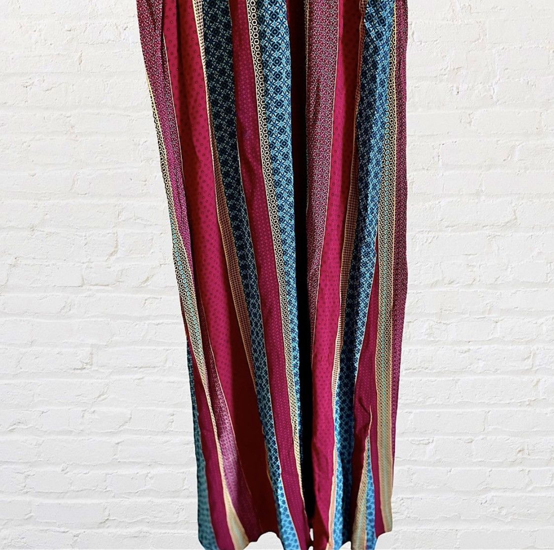 Vintage BEAUTIFUL SLEEVELESS PLUNGING MAXI DRESS Size L / US 10 / IT 46 - 5 Thumbnail