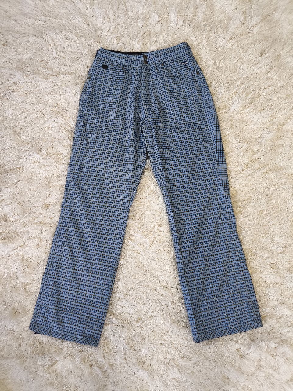 Gear for Sports MISTRAL Plaid Blue Waterproof Outdoor Ski Trousers Size 36" / US 14 / IT 50 - 1 Thumbnail