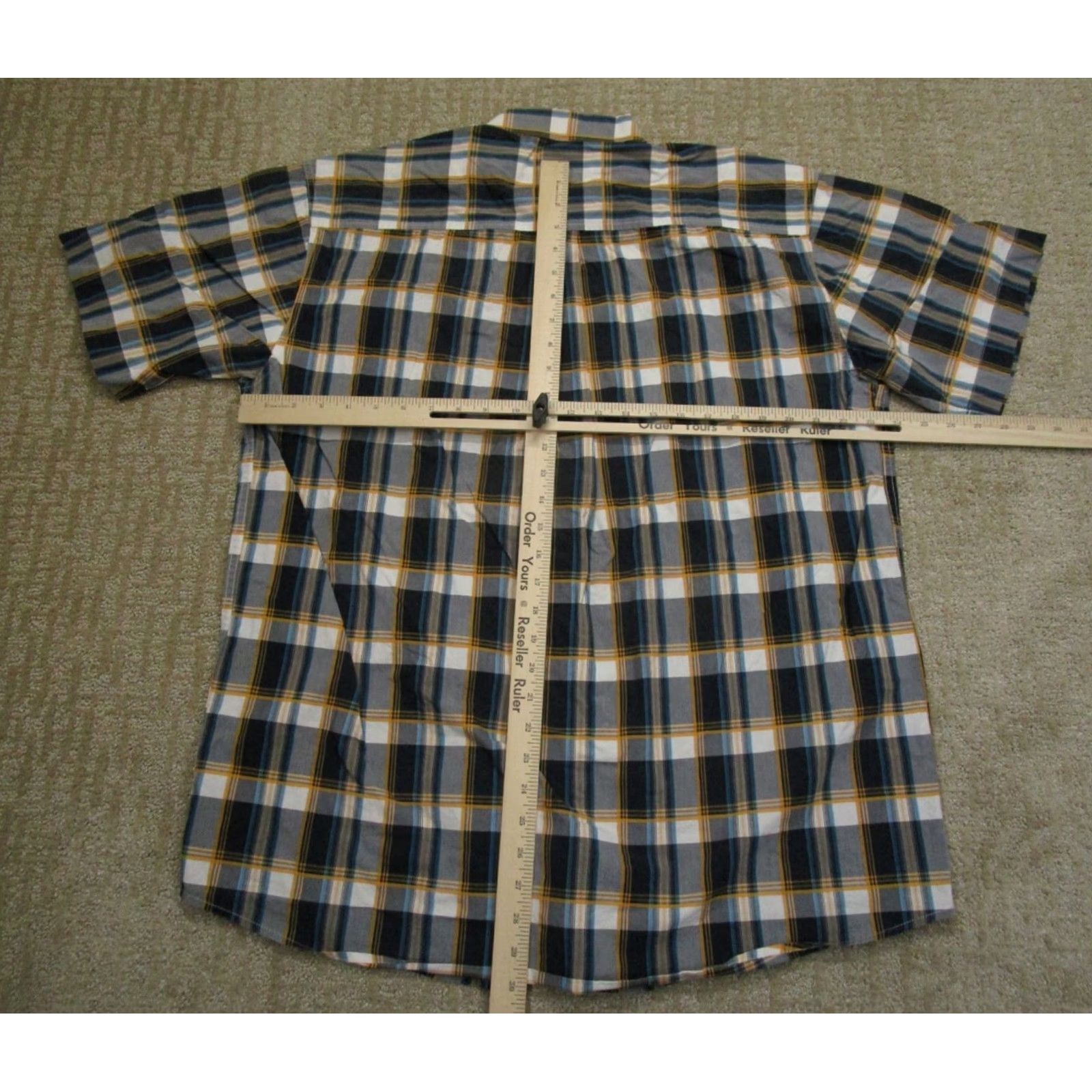 Vintage Cinch Shirt Men XL Blue Plaid Western Short Sleeve Button-Down Collar Cowboy Rodeo Rancher Size US XL / EU 56 / 4 - 4 Thumbnail