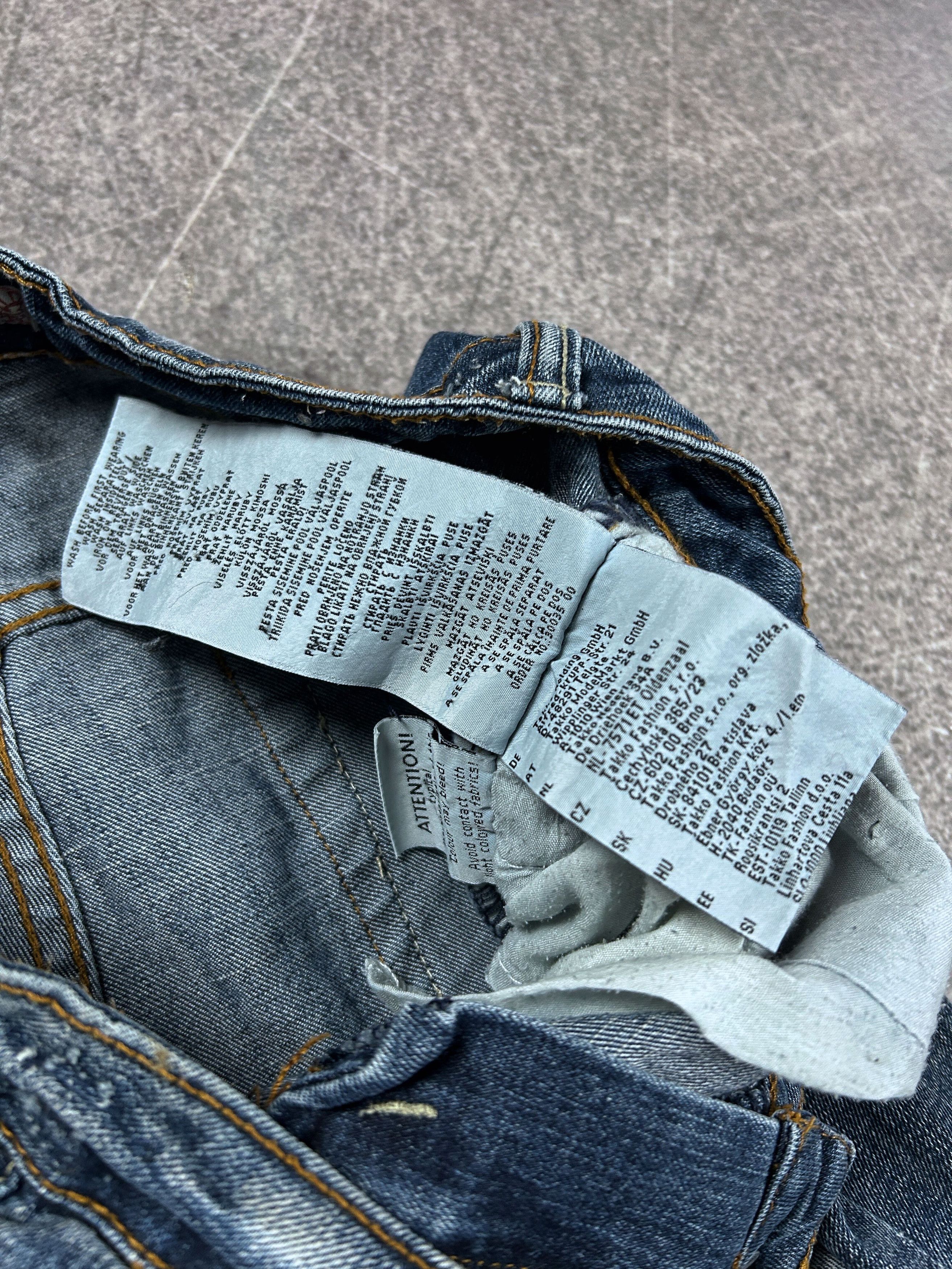 Japanese Brand Baggy Flare Jeans Faded Wash Wide Leg Grunge Y2K Archive Size US 30 / EU 46 - 8 Thumbnail