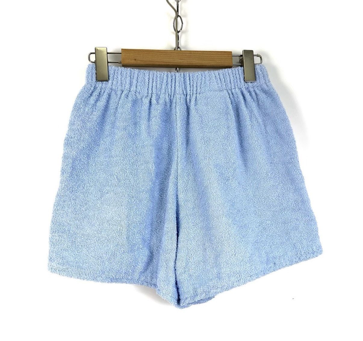 Prada Prada Blue Triangle Logo Towel Fabric Casual Shorts K12 Size 25" / US 0 / IT 36 - 2 Thumbnail
