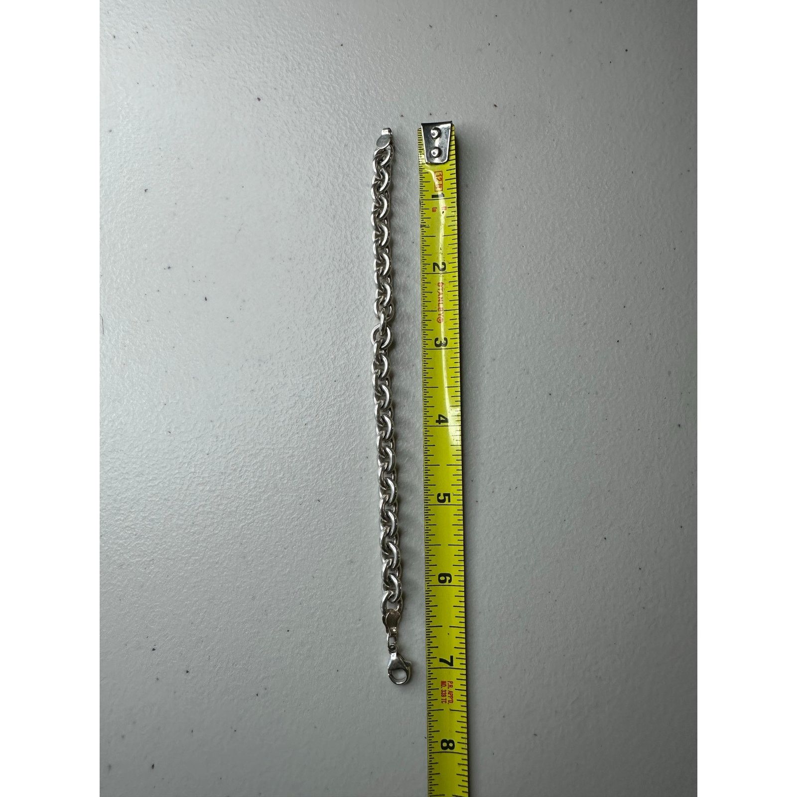 & Other Stories 925 Sterling Silver Rolo Belcher Link Chain Bracelet Heavy Size ONE SIZE - 4 Thumbnail