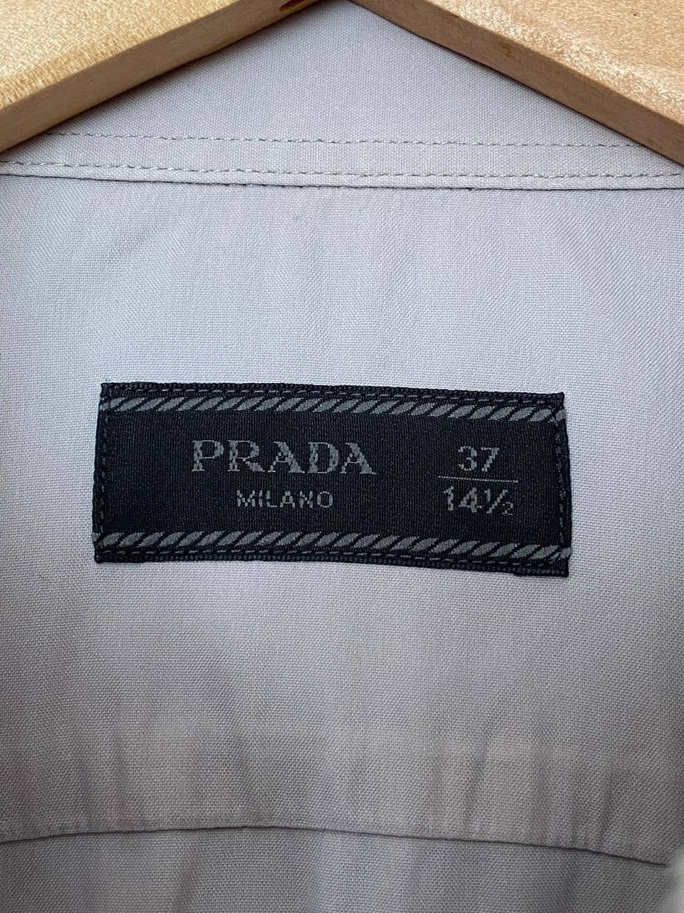 Prada 🩶Authentic Prada Formal Long Sleeve Shirt Stretch Fabric Size US M / EU 48-50 / 2 - 8 Thumbnail