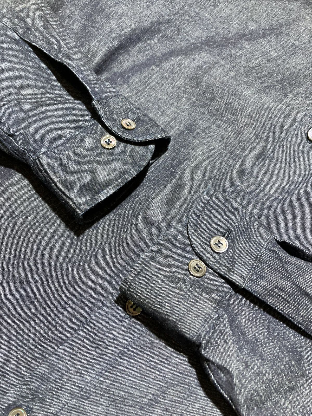 Helmut Lang Helmut Lang 1999 Men's Shirt L Blue Cotton Denim Parachute Size US L / EU 52-54 / 3 - 7 Thumbnail