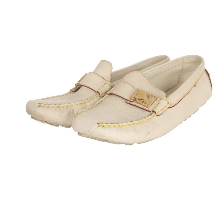Louis Vuitton Louis Vuitton Casual Goat Leather Slip-On Shoes 0079 Size US 5 / IT 35 - 1 Thumbnail