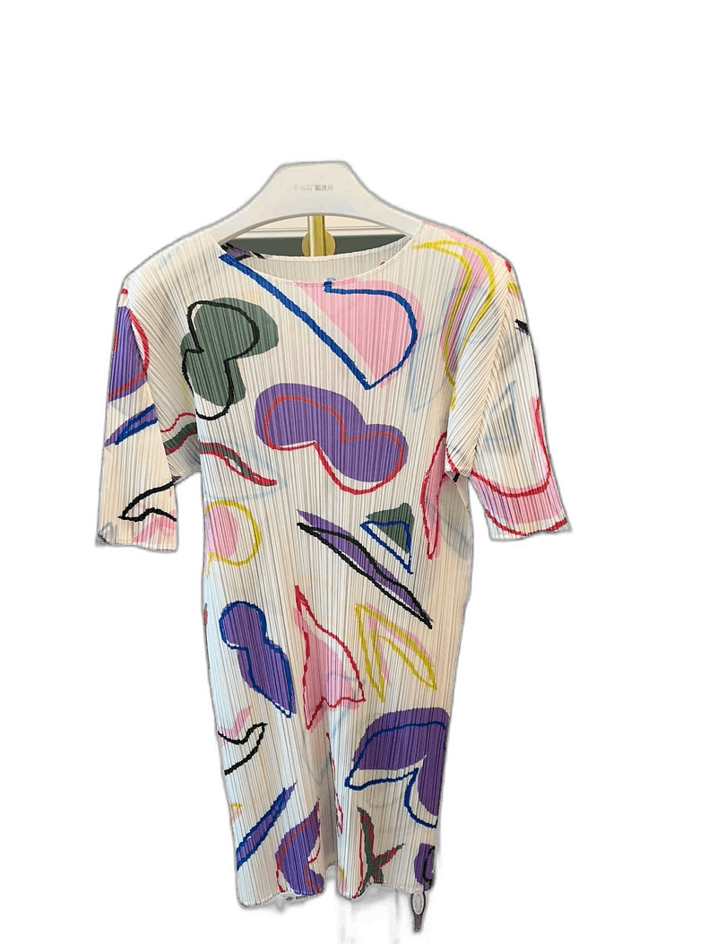 Issey Miyake Issey Miyake Pleated White Top Dress Size M / US 6-8 / IT 42-44 - 1 Thumbnail