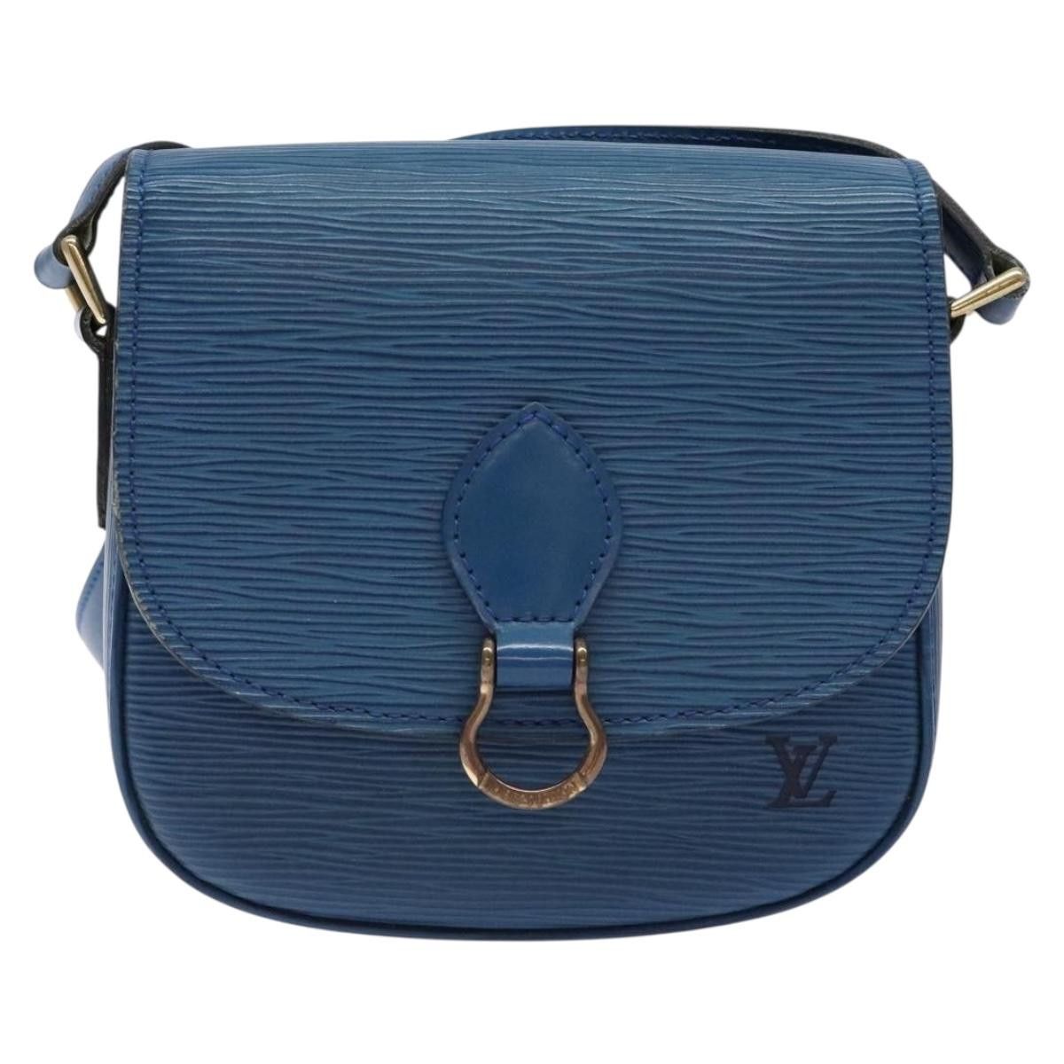 Louis Vuitton LOUIS VUITTON Epi Saint Cloud PM Shoulder Bag Blue M52195 Size ONE SIZE - 13 Thumbnail