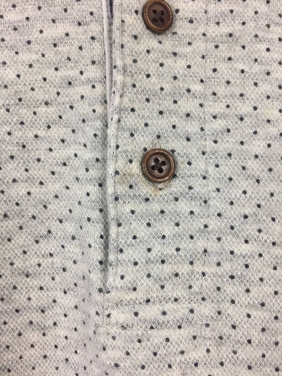 Japanese Brand J.N.R.D. Jun Co. Japan Micro-Dot Button-Down Polo Shirt Size US S / EU 44-46 / 1 - 4 Thumbnail