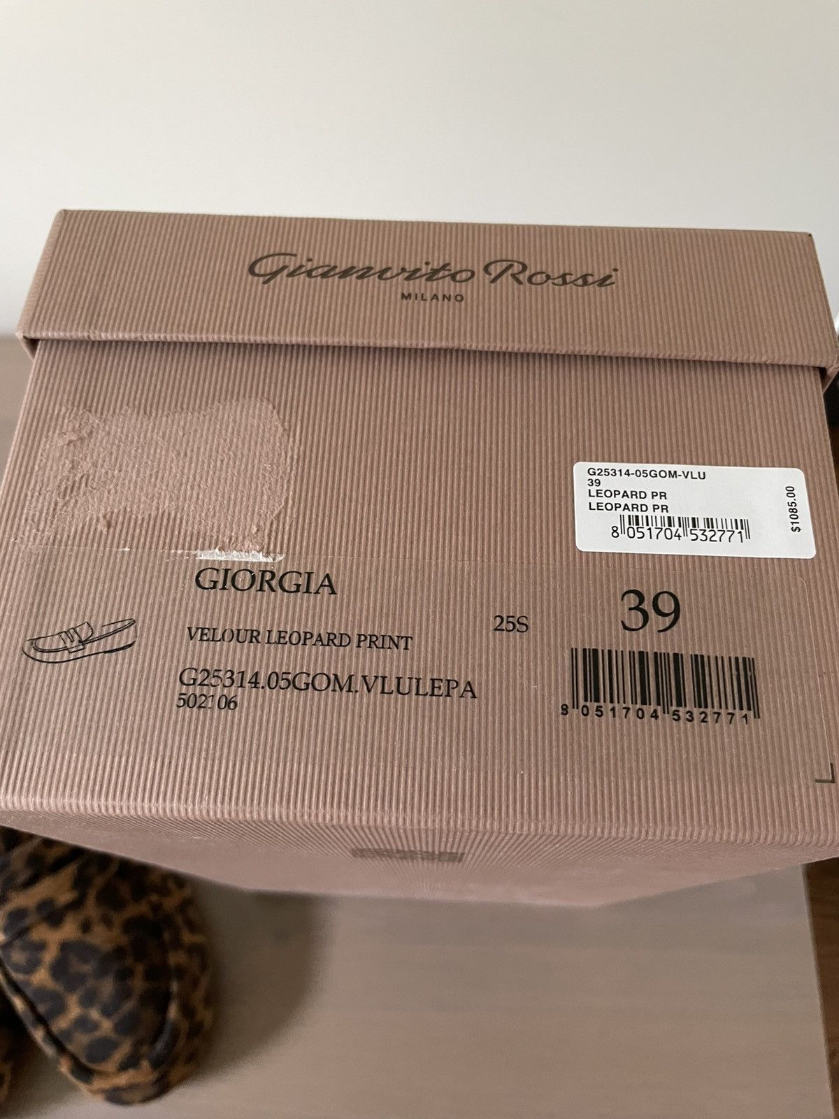 Gianvito Rossi Gianvito Rossi Georgia Velour Leopard Print loaffer Size US 9 / IT 39 - 9 Thumbnail