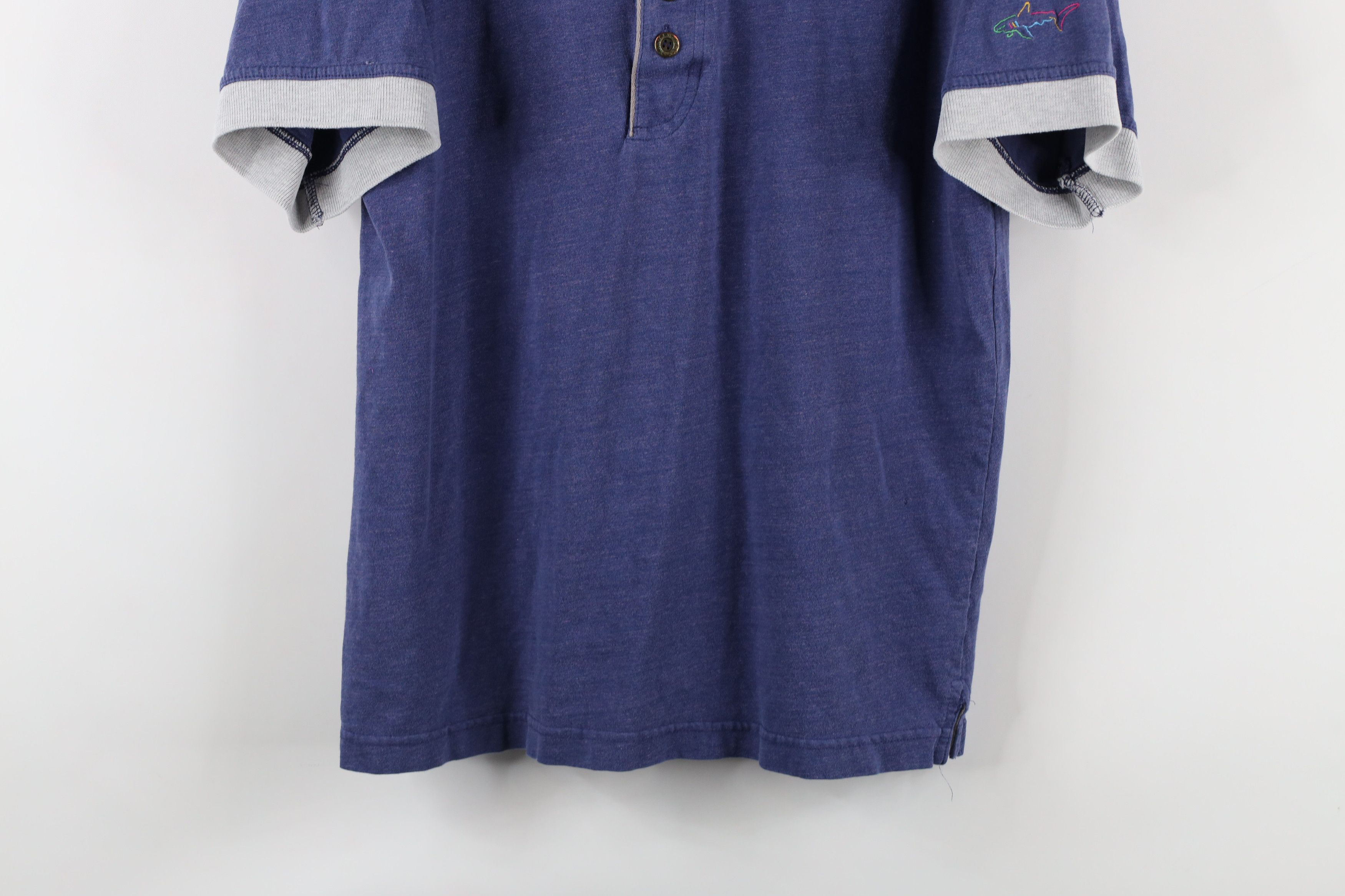 Reebok Vintage 90s Reebok Greg Norman Golf Polo Shirt Blue Size US M / EU 48-50 / 2 - 3 Thumbnail