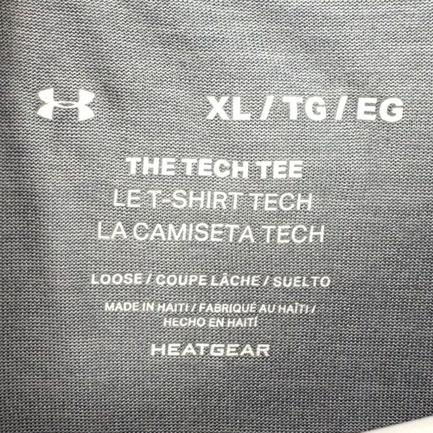 Under Armour Under Armour Shirt Men XL Grey HeatGear The Tech Tee T-Shirt Loose Logo Athletic Crew Neck Short Sleeve Cotton Blend Polyester Woman? Size US XL / EU 56 / 4 - 4 Thumbnail