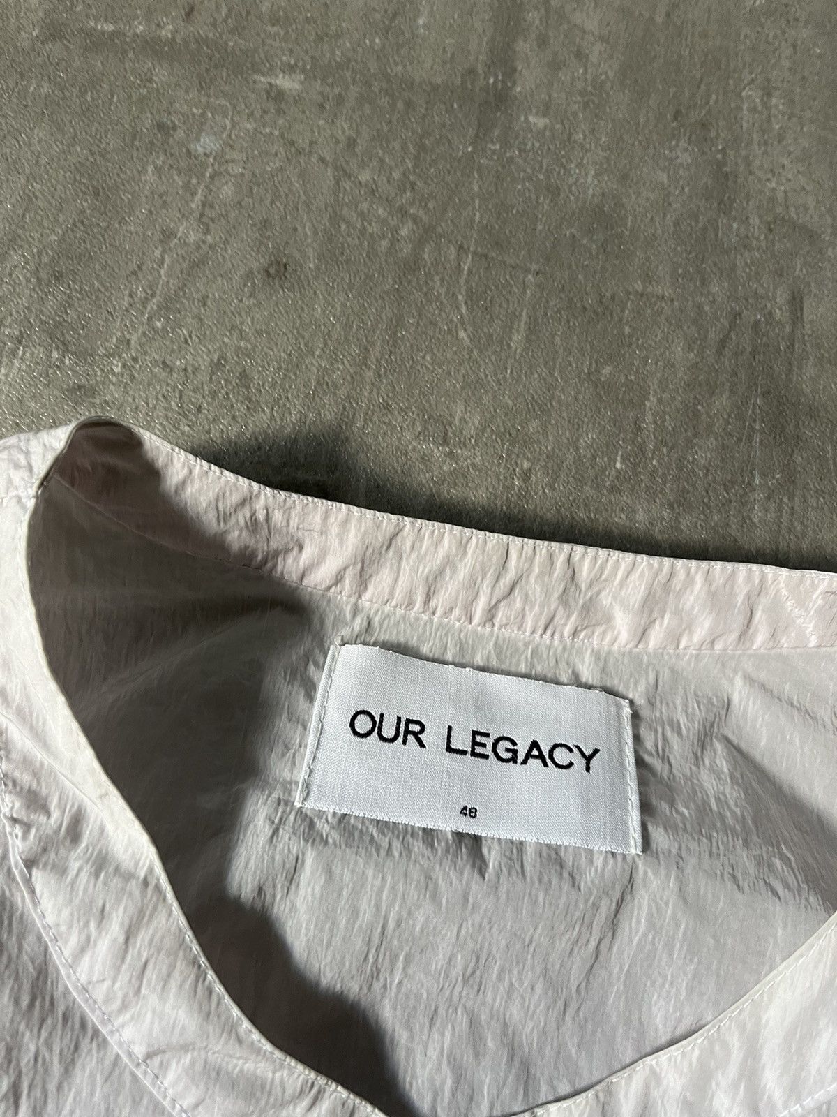 Our Legacy Our legacy nylon sweatshirt rare white Size US M / EU 48-50 / 2 - 23 Thumbnail
