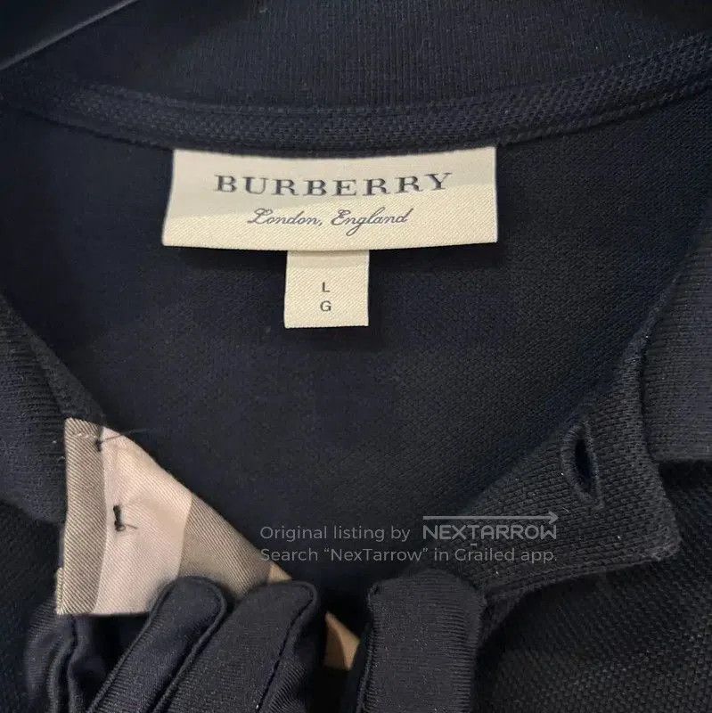 Burberry Burberry Black Cotton Men's Polo Shirt. Size US L / EU 52-54 / 3 - 4 Thumbnail