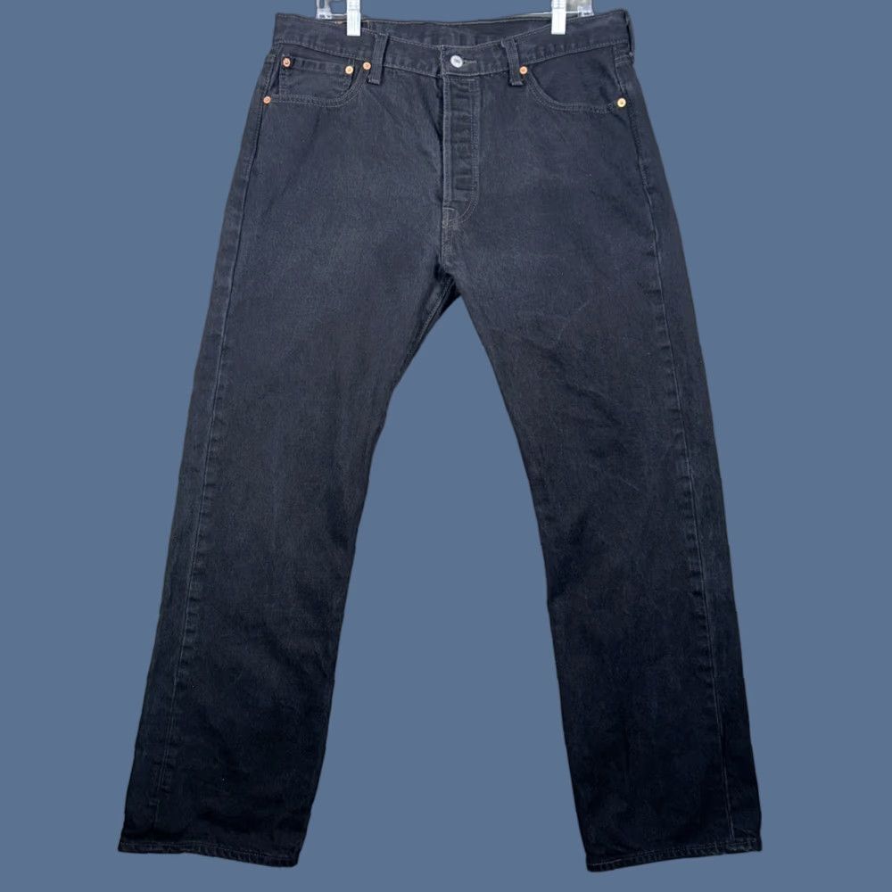 Levi's Levi’s 501 Jeans Mens Regular 34x30 Black Denim Straight Leg Button Fly 5-Pocket USA Vintage No Size US 34 / EU 50 - 1 Thumbnail