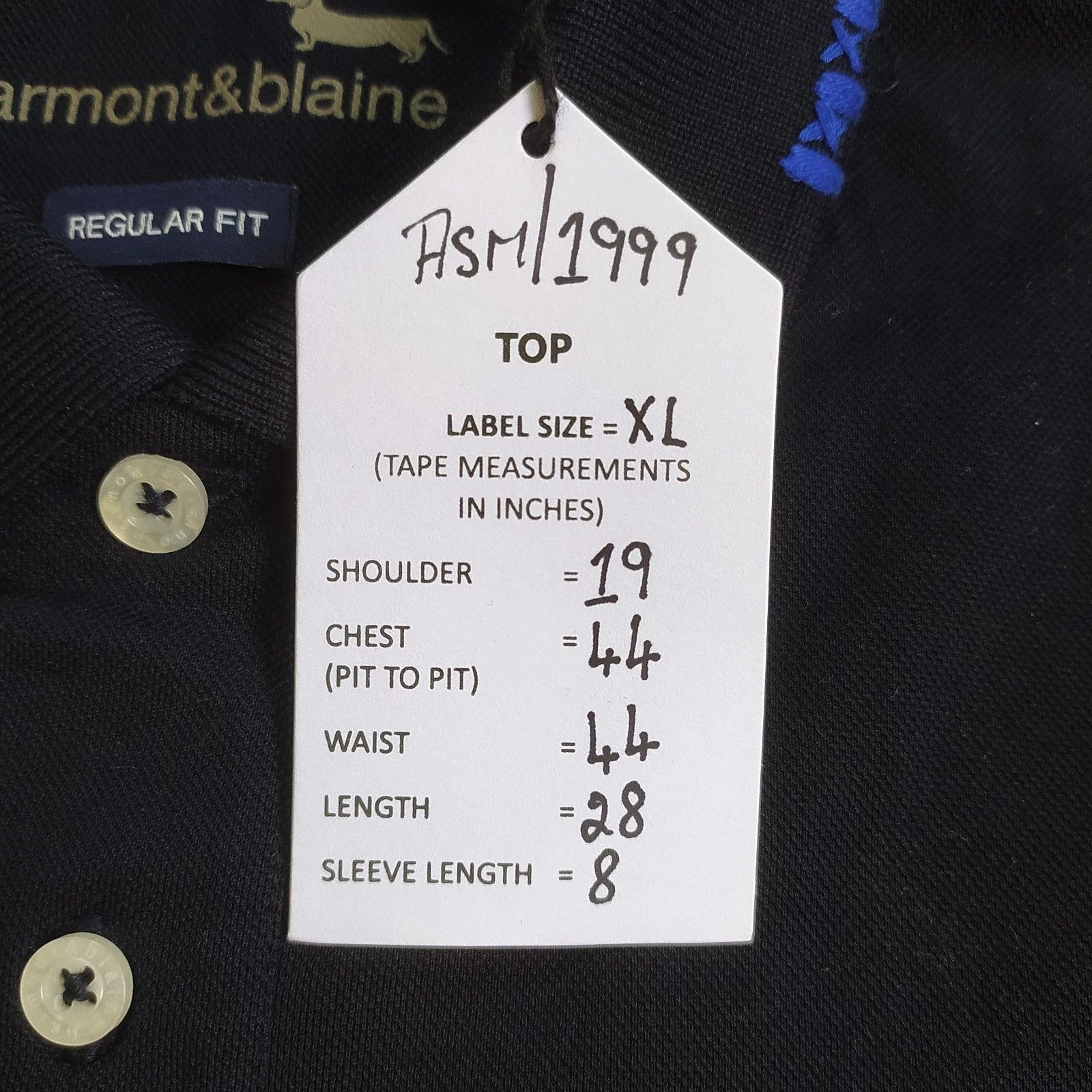 Harmont & Blaine Harmont & Blaine Shortsleeves Polo Shirt ASM - 1999 Size US XL / EU 56 / 4 - 6 Thumbnail
