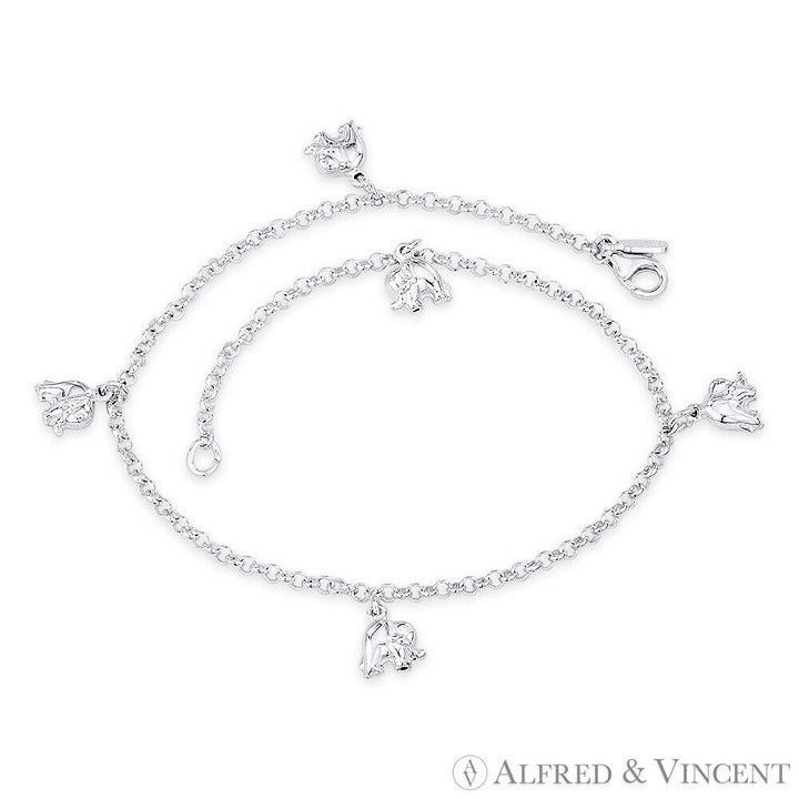 Other Elephant & Rolo Chain Italian Animal Charm Anklet Size ONE SIZE - 1 Preview