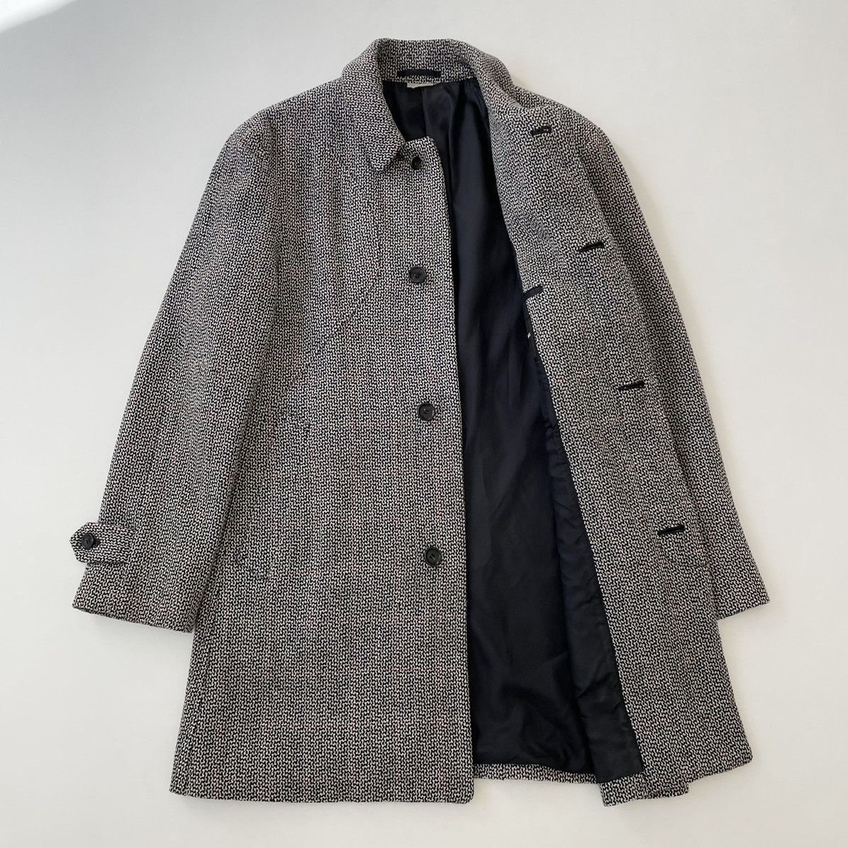 Comme des Garcons A/W 03 Panelled Patterned Weave Overcoat Size US L / EU 52-54 / 3 - 13 Thumbnail
